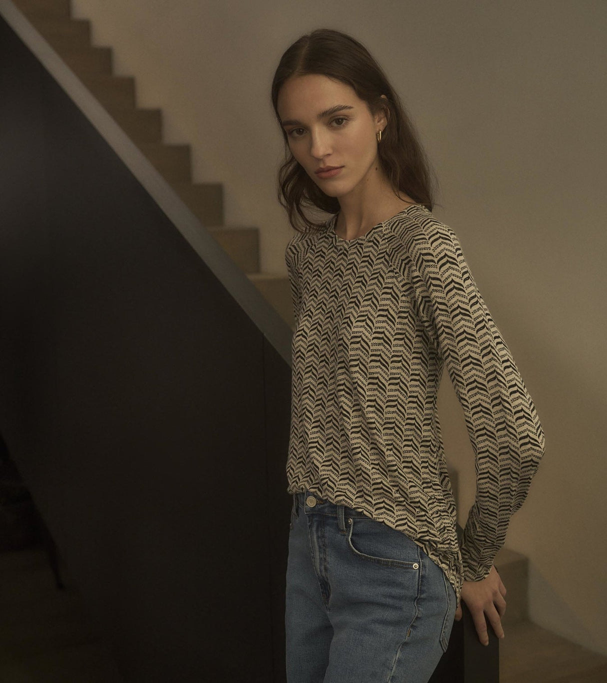 Chantel Pullover - Herringbone